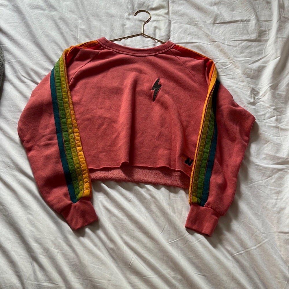 Aviator Nation cropped crewneck